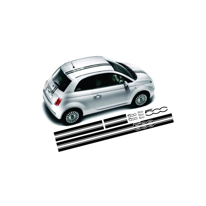 Fiat 500-595 ABARTH Stripes AUTOCOLLANT