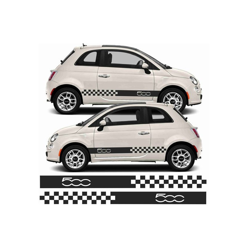 Fiat 500 ABARTH Stripes DECALS