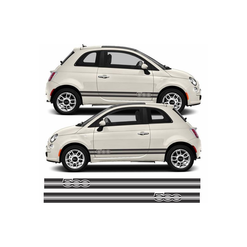 Fiat 500 ABARTH Stripes ADESIVI