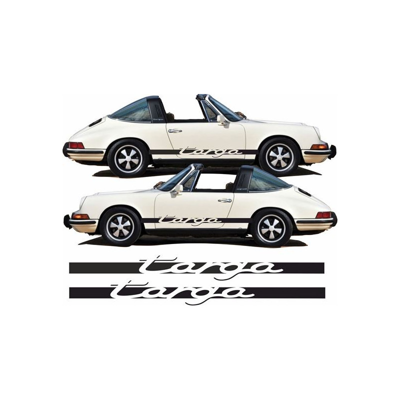 PORSCHE 911 TARGA CARRERA Classic side Stripes AUTOCOLLANT