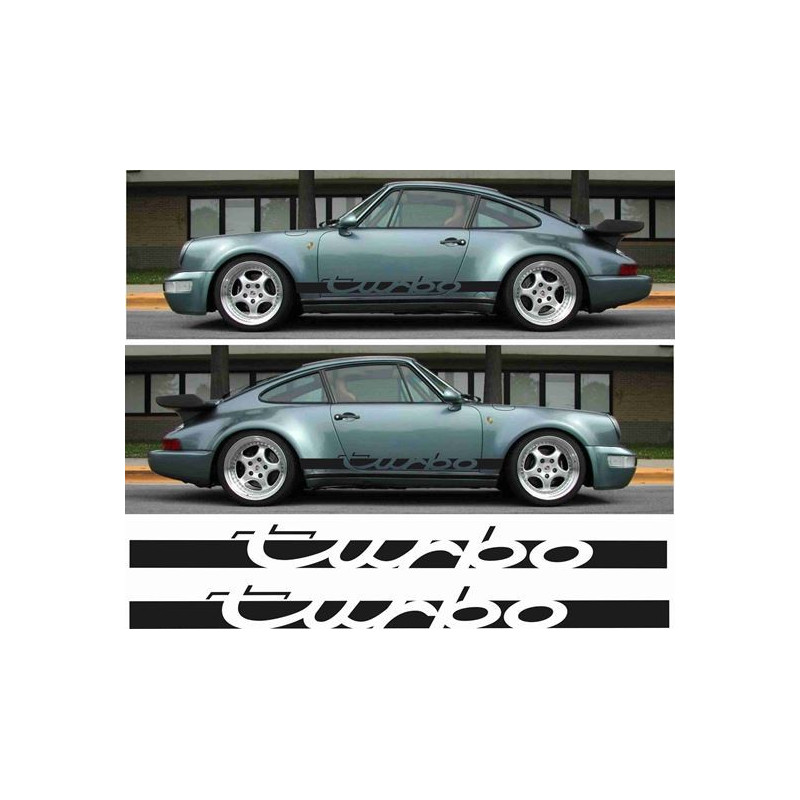 PORSCHE 911 TURBO Classic side Stripes AUTOCOLLANT