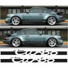 PORSCHE 911 TURBO side Stripes ADESIVI