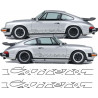 PORSCHE 911-930 CARRERA Classic side Stripes AUTOCOLLANT