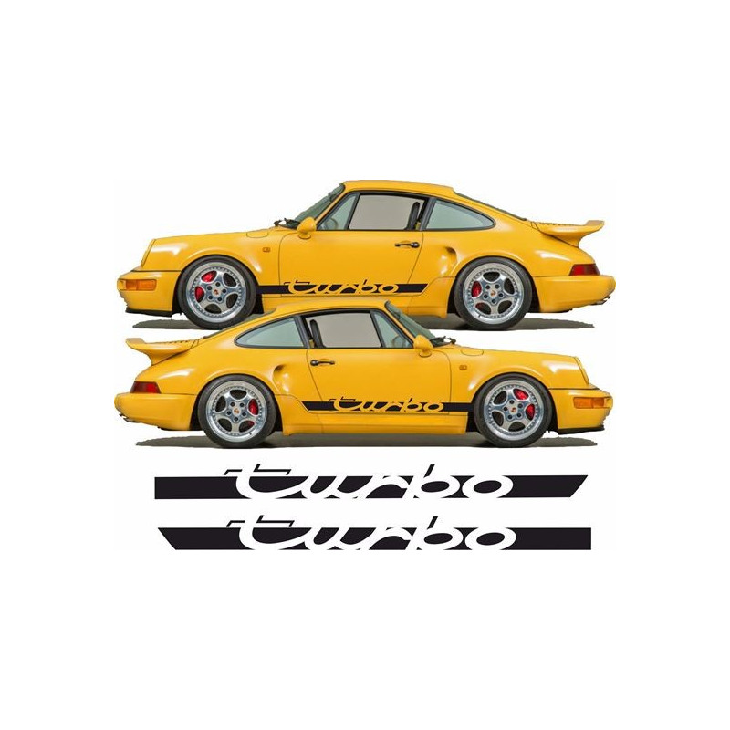 PORSCHE 911-964 TURBO side Stripes ADESIVI
