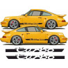 PORSCHE 911-964 TURBO side Stripes ADESIVI