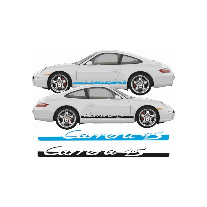 PORSCHE 911-996 Carrera 4S side Stripes AUFKLEBER