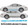 PORSCHE 911-996 Carrera 4S side Stripes AUTOCOLLANT