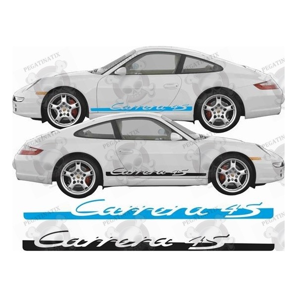 Paire d'autocollants Porsche 911 Carrera 4 GTS Sticker latéral