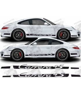 Porsche 911-997 Carrera 4S side Stripes STICKER (Compatible Product)