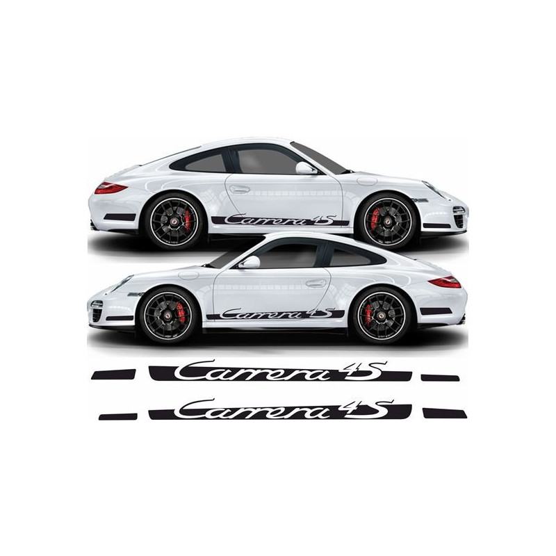 Porsche 911-997 Carrera 4S side Stripes ADHESIVOS