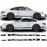 Porsche 911-997 Carrera 4S side Stripes AUTOCOLLANT