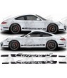 Porsche 911-997 Carrera 4S side Stripes AUTOCOLLANT