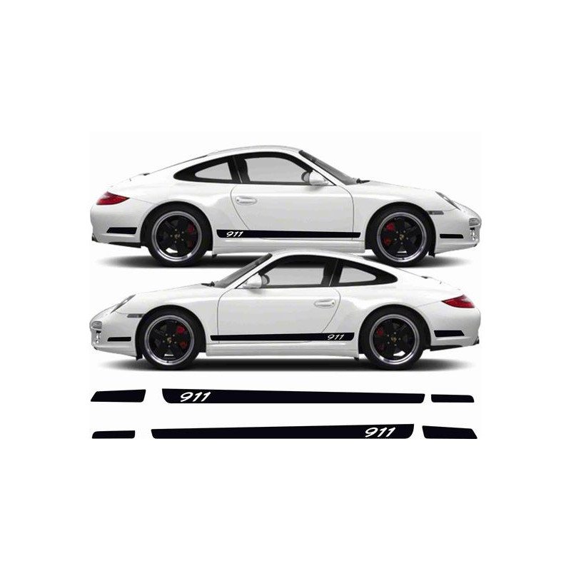 Porsche 911-997 side Stripes AUFKLEBER