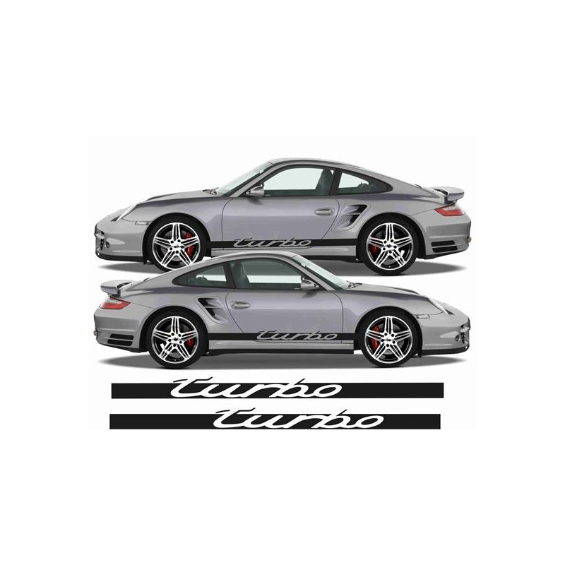 PORSCHE 911 / 996 / 997/ S /Turbo side Stripes ADESIVI