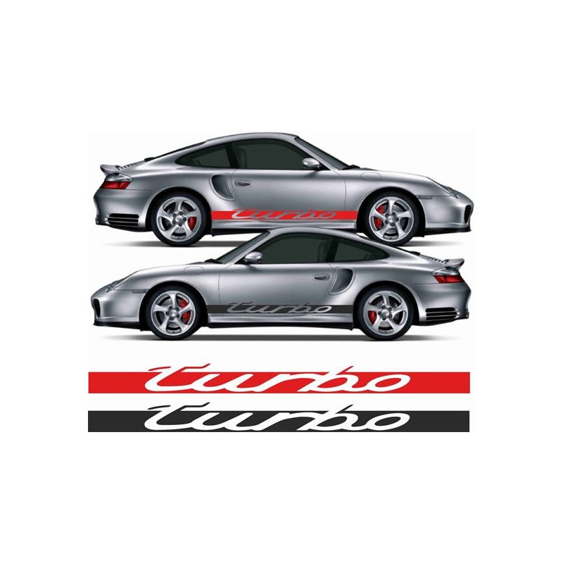 Porsche 911 / S / 996 turbo side Stripes AUFKLEBER