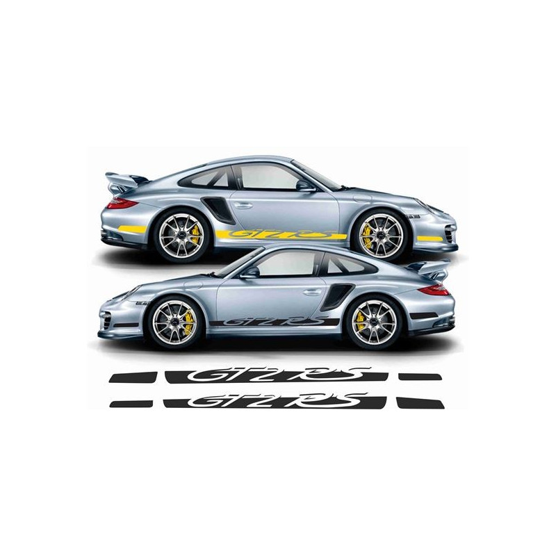 Porsche 911 /997 GT2 RS side Stripes AUTOCOLLANT
