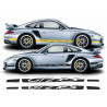 Porsche 911 /997 GT2 RS side Stripes AUTOCOLLANT