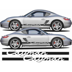 Porsche 981 cayman side Stripes AUTOCOLLANT