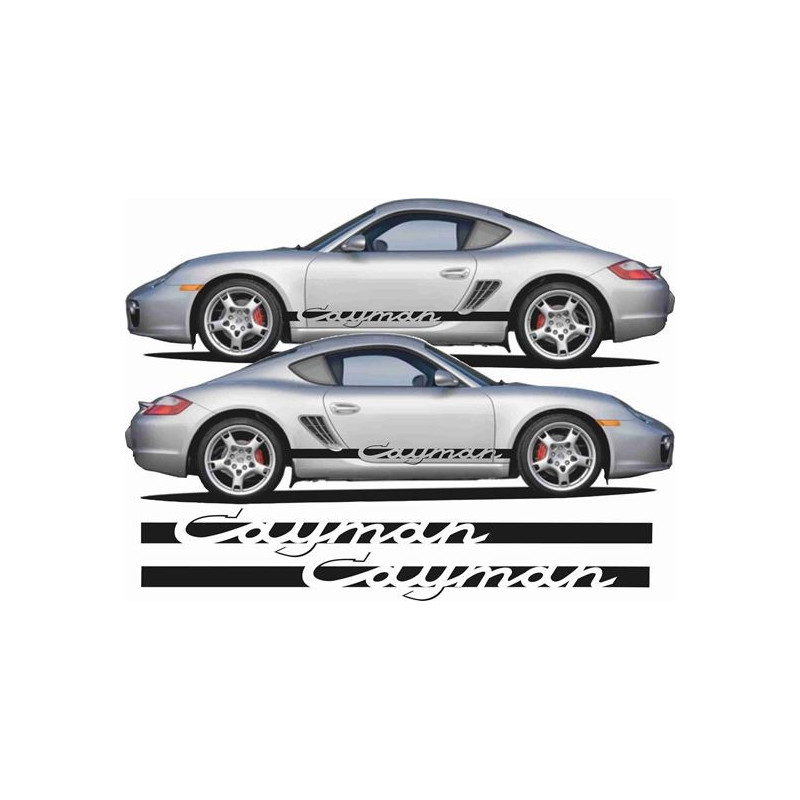 Porsche 981 cayman side Stripes AUFKLEBER