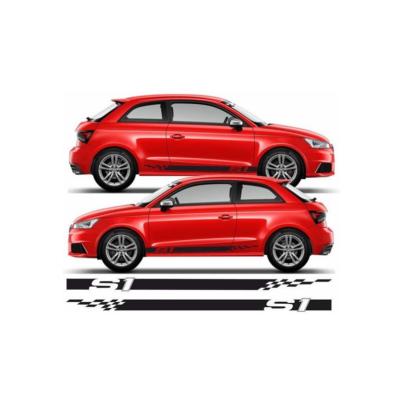 Audi S1 Side Stripes Side Stripes Stickers