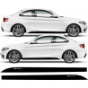 BMW 2 Series F22-F23 M sport Side Stripes AUFKLEBER