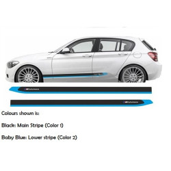 BMW 1 Series F20 M sport Side Stripes AUTOCOLLANT