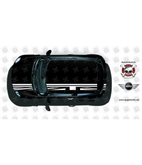 MINI COOPER FROM YEAR 2001 VIPER STRIPES STICKERS (Compatible Product)