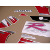 SUZUKI GSX-R 1100 YEAR 1993 RED BLACK AUTOCOLLANT