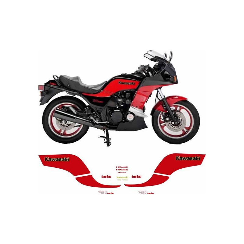 KAWASAKI GPZ 750 Turbo 1983-1985 DECALS