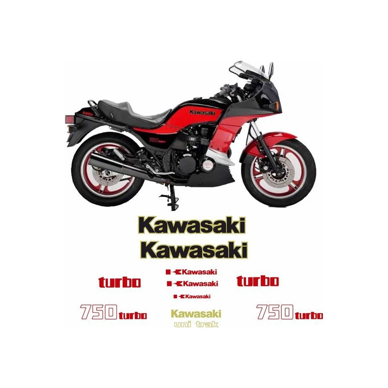 KAWASAKI GPZ 750 Turbo 1983-1985 DECALS