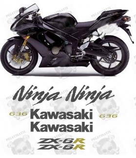 Kawasaki ZX -10R Ninja YEAR 2005-2006 STICKERS (Compatible Product)