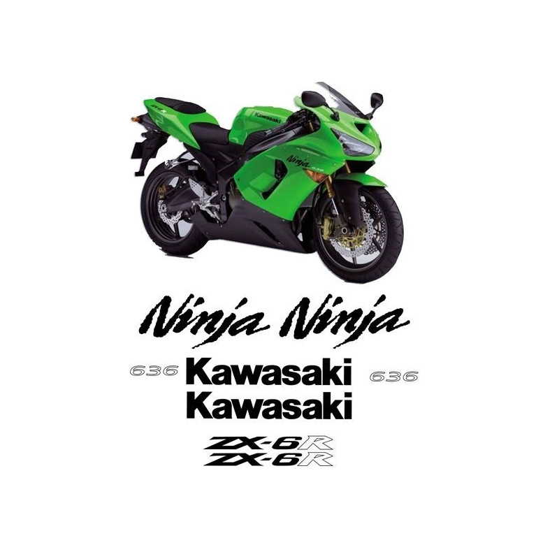 STICKERS KIT KAWASAKI ZX-10R Ninja YEAR 2005-2006