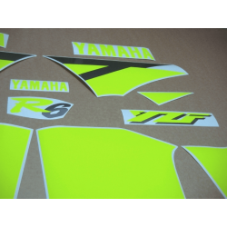 YAMAHA YZF R6 YEAR 1999-2002 NEON YELLOW AUFKLEBER