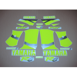 YAMAHA YZF R6 YEAR 1999-2002 NEON YELLOW DECALS