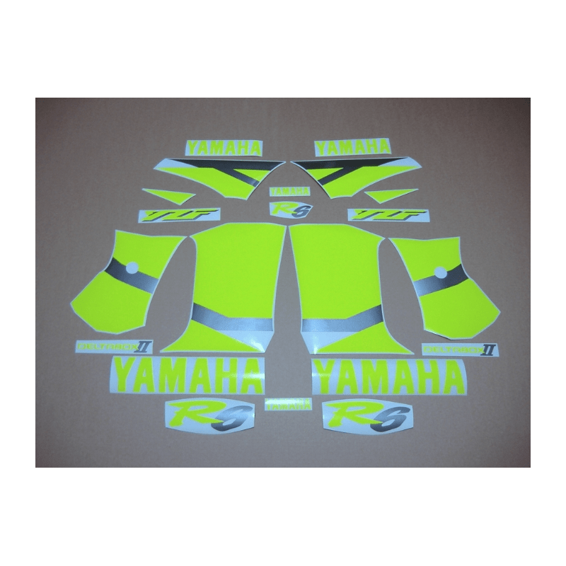 YAMAHA YZF R6 YEAR 1999-2002 NEON YELLOW DECALS