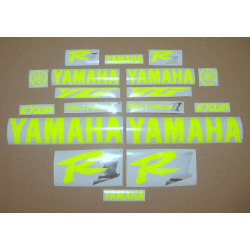 YAMAHA YZF R1 YEAR 1998-2001 NEON YELLOW AUTOCOLLANT