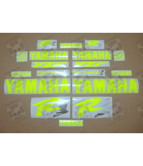 YAMAHA YZF R1 YEAR 1998-2001 NEON YELLOW DECALS (Compatible Product)