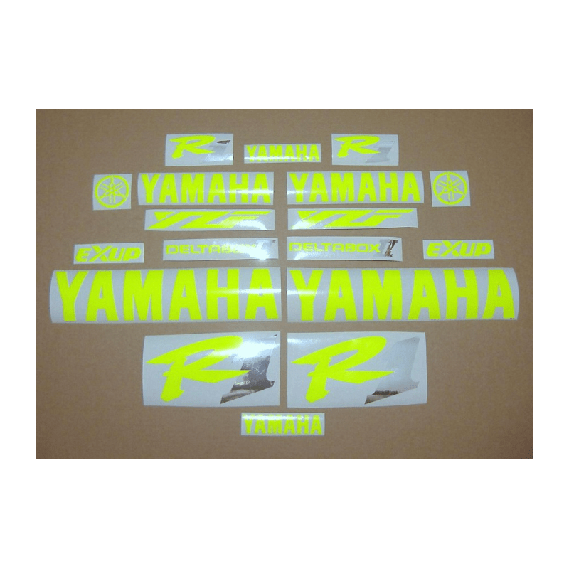 YAMAHA YZF R1 YEAR 1998-2001 NEON YELLOW AUTOCOLLANT