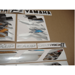 YAMAHA YZF-R1 YEAR 1998 CHROME SILVER DECALS