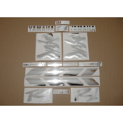 YAMAHA YZF-R1 YEAR 1998 CHROME SILVER DECALS