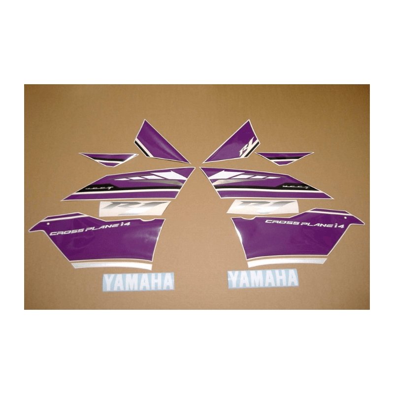 YAMAHA YZF-R1 YEAR 2009-2014 PURPLE DECALS
