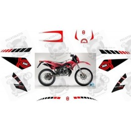 Stickers decals motorcycle GILERA RCR-50