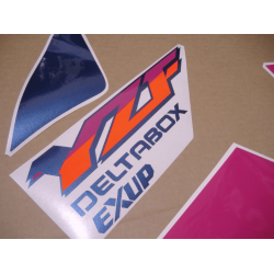 AUTOCOLLANT YAMAHA YZF 750R YEAR 1993 WHITE/PINK/BLUE
