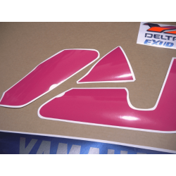 AUFKLEBER YAMAHA YZF 750R YEAR 1993 WHITE/PINK/BLUE