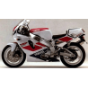 AUTOCOLLANT YAMAHA YZF 750R YEAR 1993 WHITE/PINK/BLUE