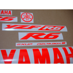 YAMAHA YZF-R6 YEAR 2009-2009 RED FLUOR