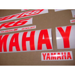 YAMAHA YZF-R6 YEAR 2009-2009 RED FLUOR