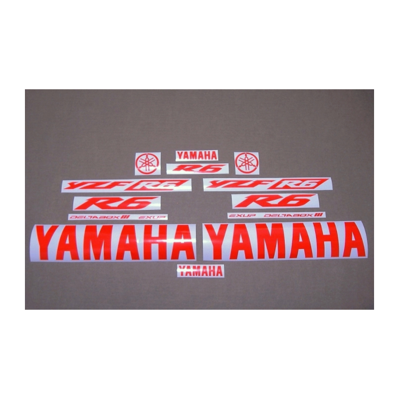 YAMAHA YZF-R6 YEAR 2009-2009 RED FLUOR
