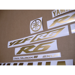 YAMAHA YZF-R6 YEAR 2009-2009 MATTE GOLD