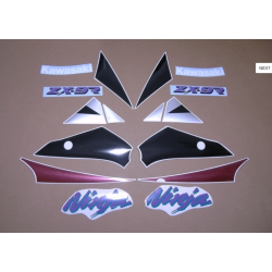 Kawasaki ZX-9R YEAR 1995 RED/SILVER/BLACK ADESIVI